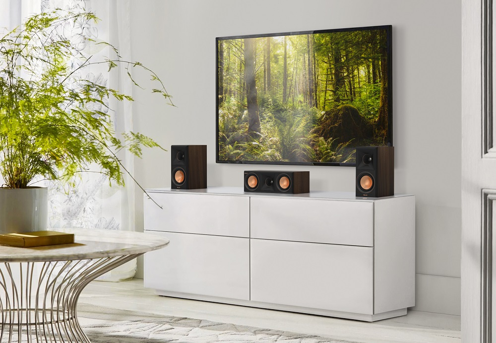 Klipsch RP-500M II Regallautsprecher, Walnuss Paar