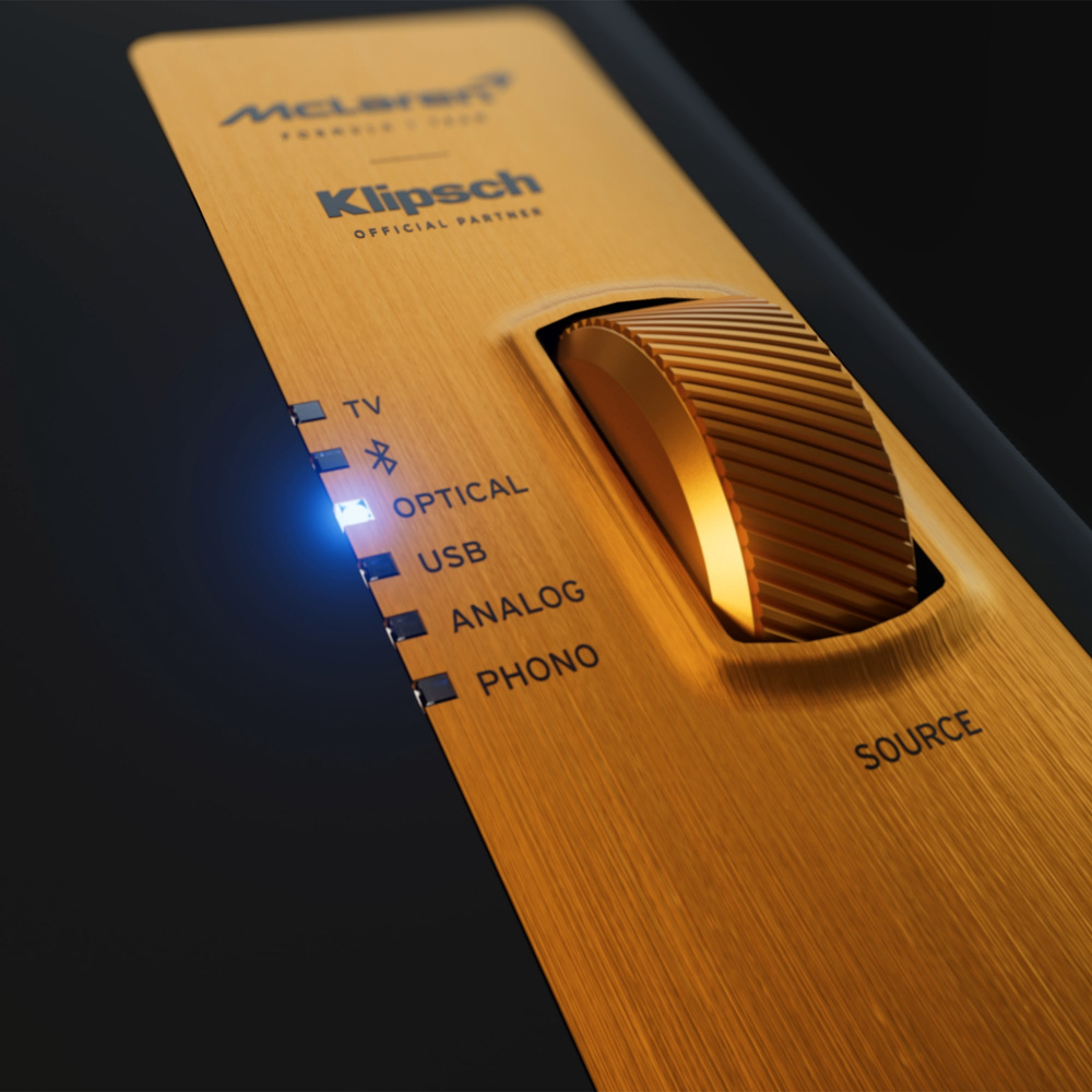 Klipsch The Fives McLaren Edition aktive Lautsprecher mit HDMI, Schwarz