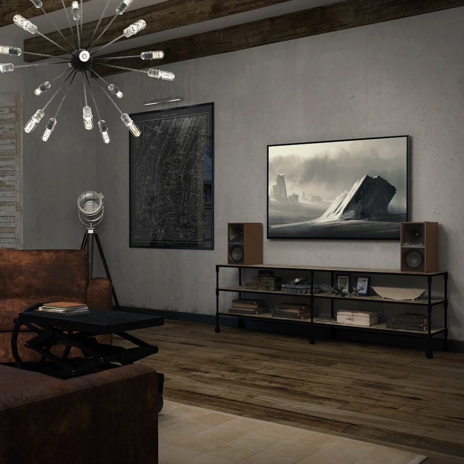 Klipsch The Nines, aktive Regallautsprecher, Walnuss