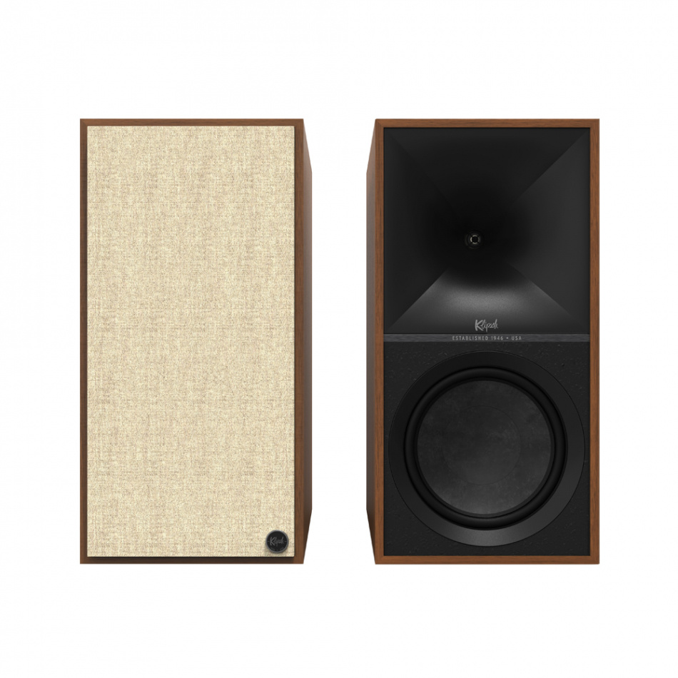 Klipsch The Nines, aktive Regallautsprecher, Walnuss