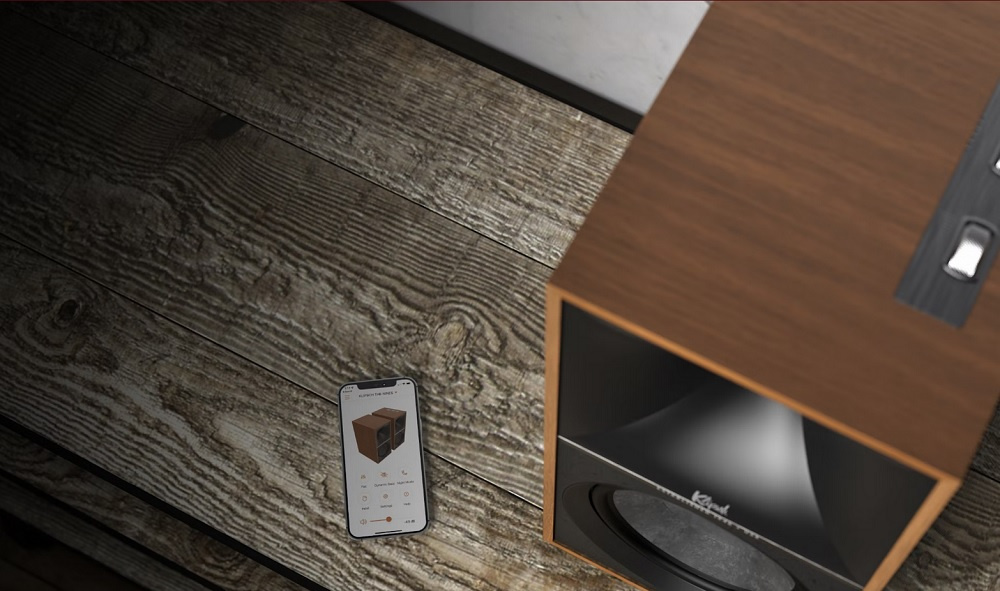Klipsch The Nines, aktive Regallautsprecher, Walnuss