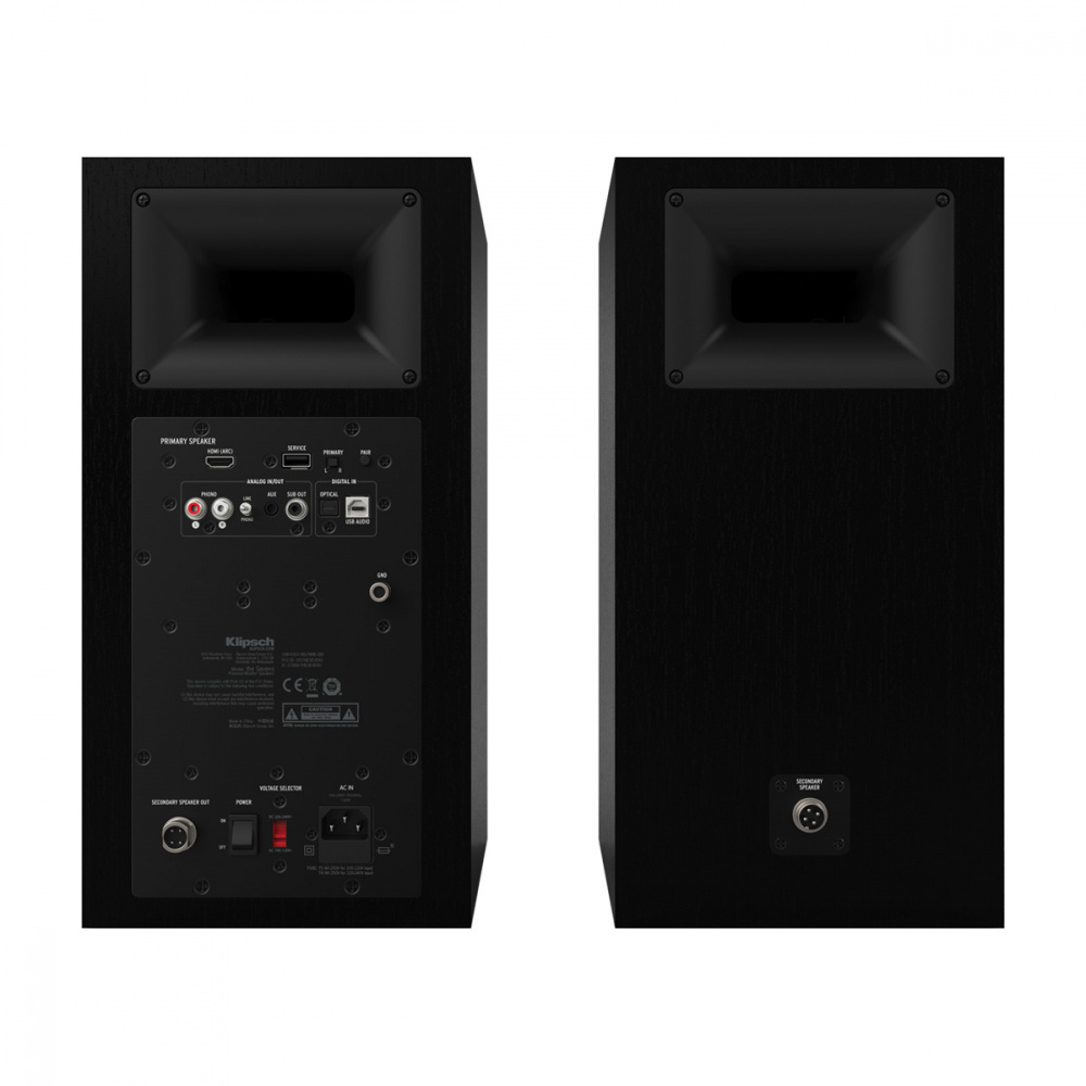 Klipsch The Sevens, aktive Regallautsprecher, Schwarz