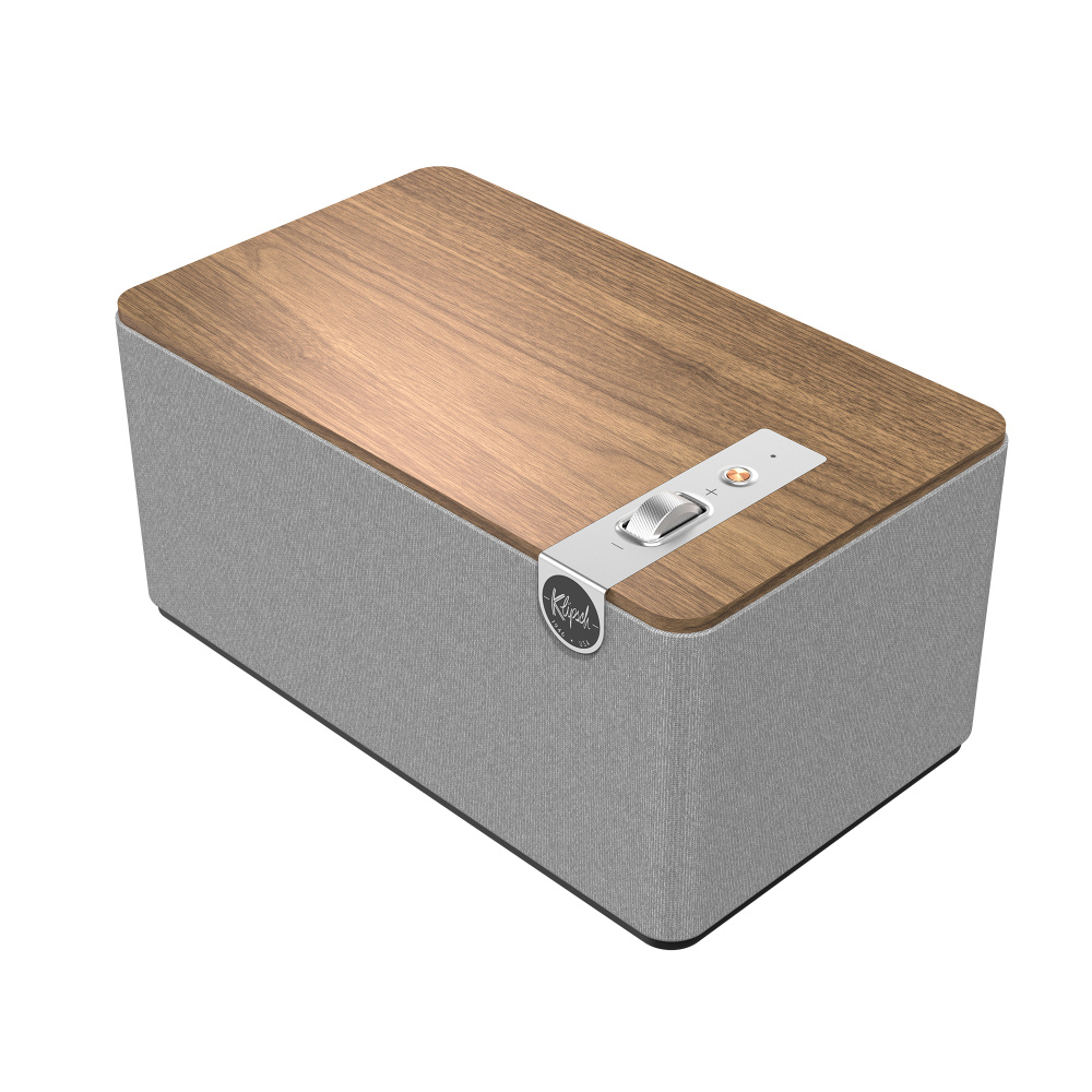 Klipsch The Three Plus Bluetooth-Lautsprecher, Walnuss