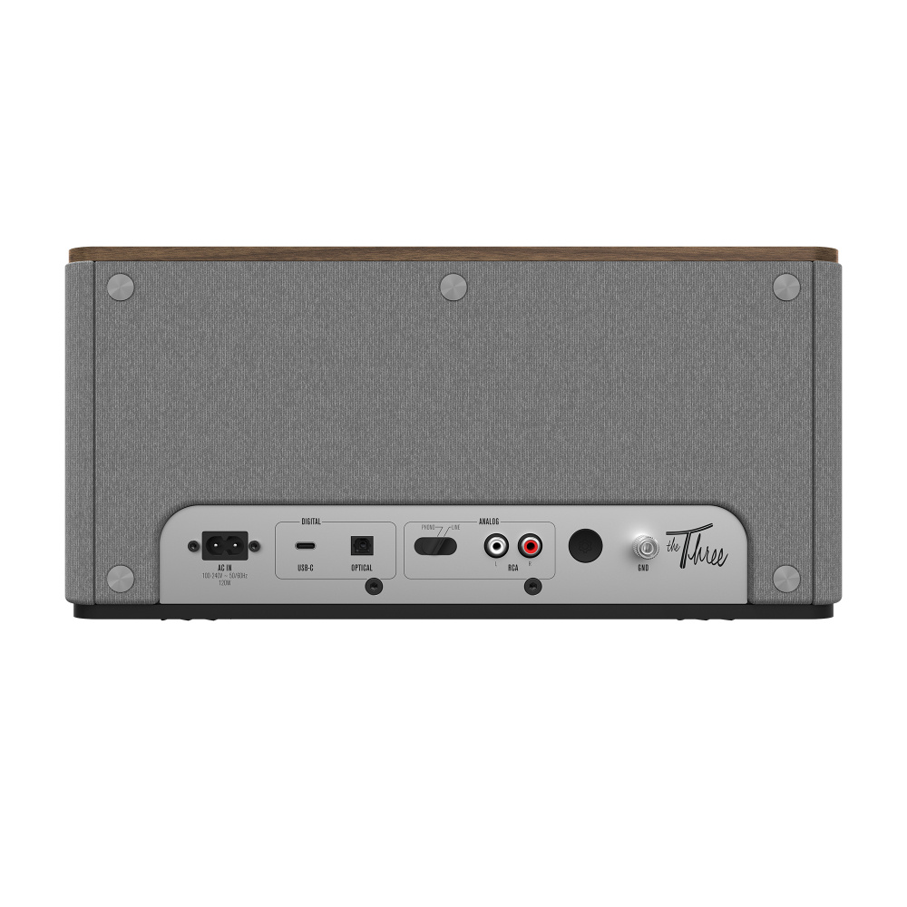 Klipsch The Three Plus Bluetooth-Lautsprecher, Walnuss