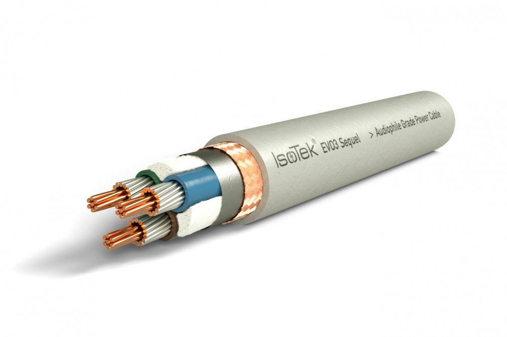 Isotek EVO3 Sequel ungeerdetes Netzkabel mit C7-Stecker, 2 Meter