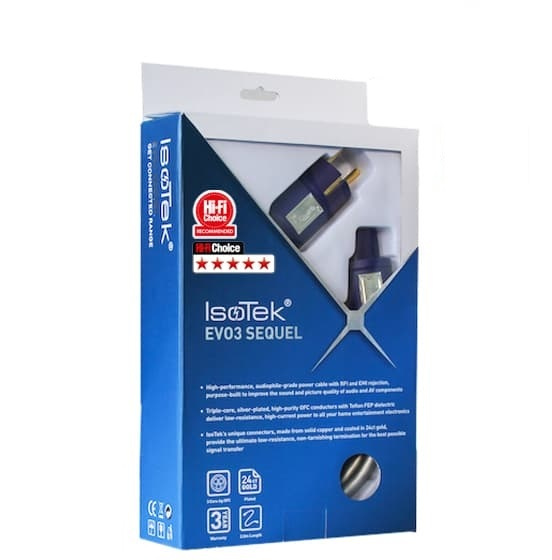 Isotek EVO3 Sequel geerdetes Netzkabel mit C15-Stecker, 2 Meter
