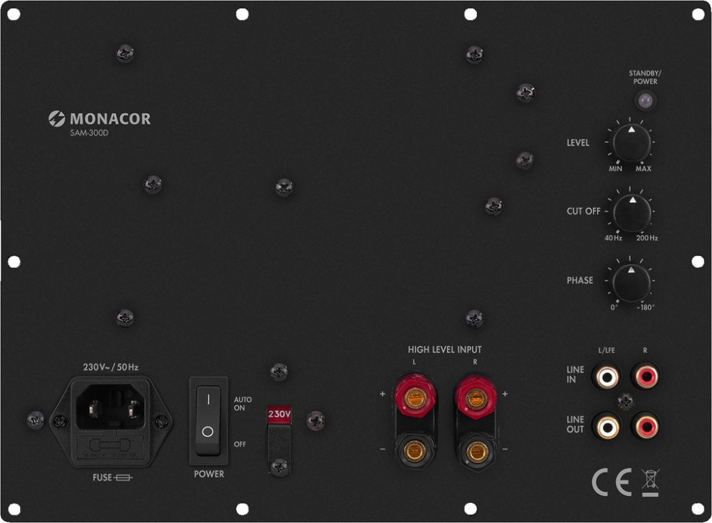 Monacor SAM-300D Einbauverstärker für Subwoofer