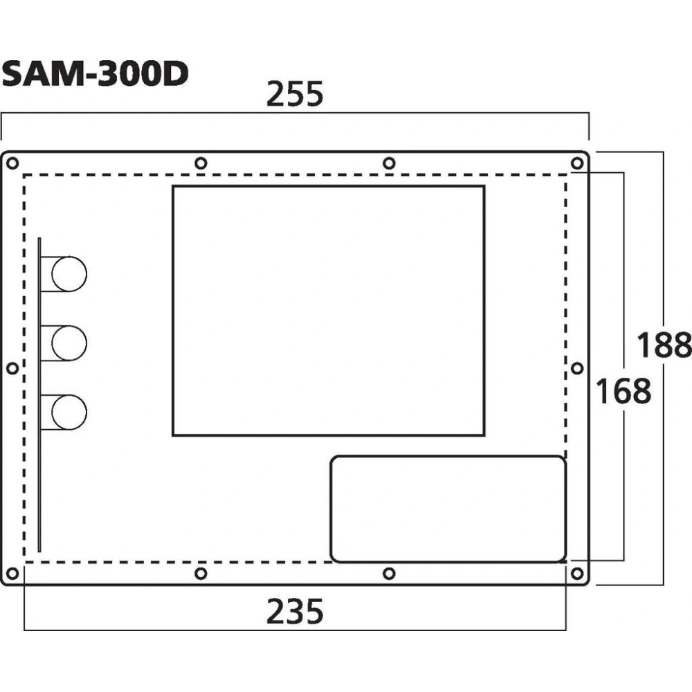 Monacor SAM-300D Einbauverstärker für Subwoofer