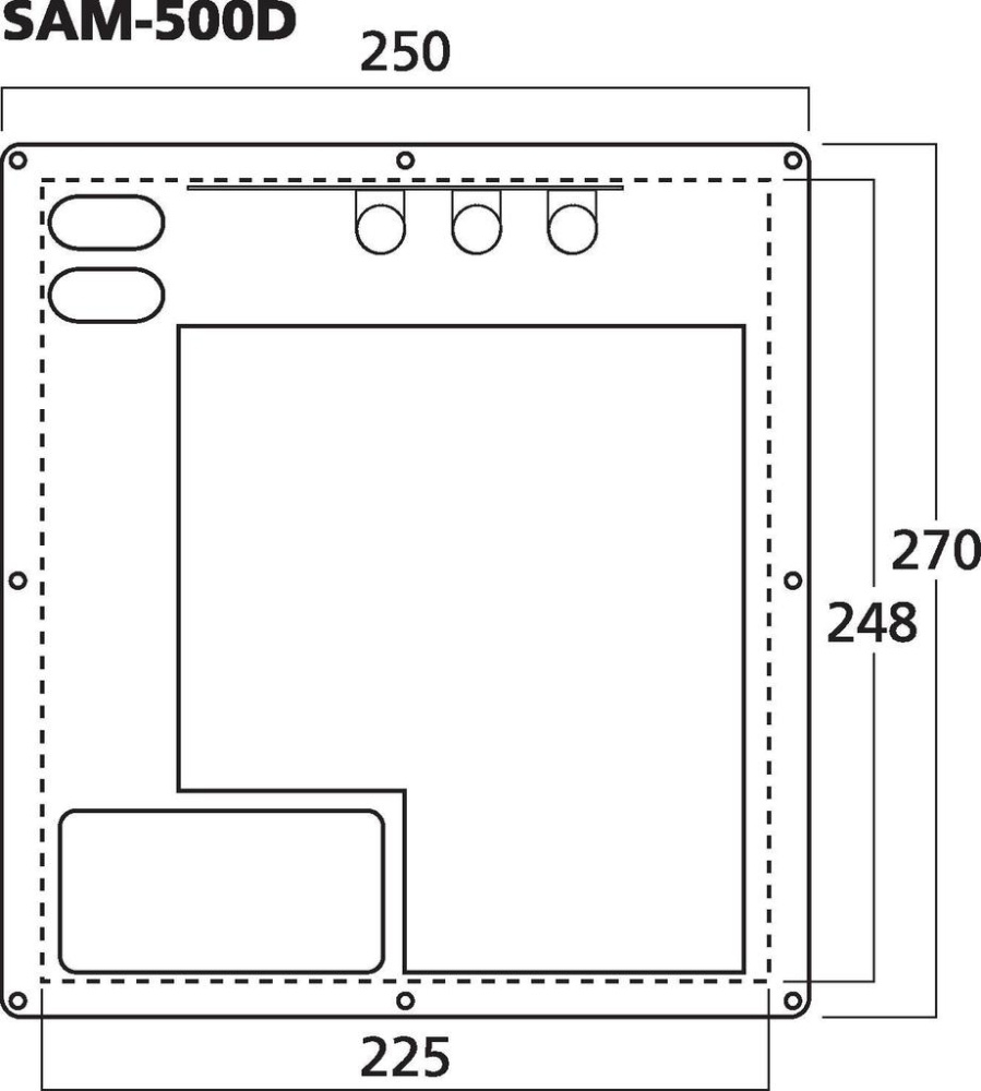 Monacor SAM-500D Einbauverstärker für Subwoofer