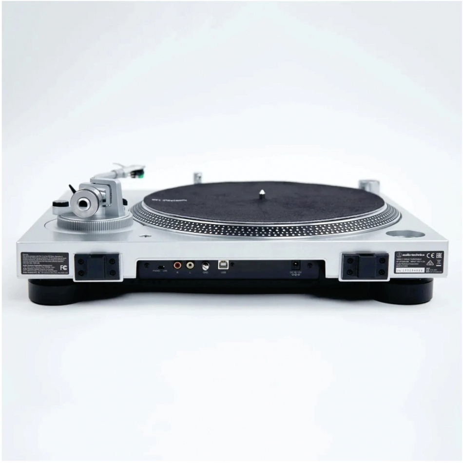 Audio Technica AT-LP120XUSB Plattenspieler, silber