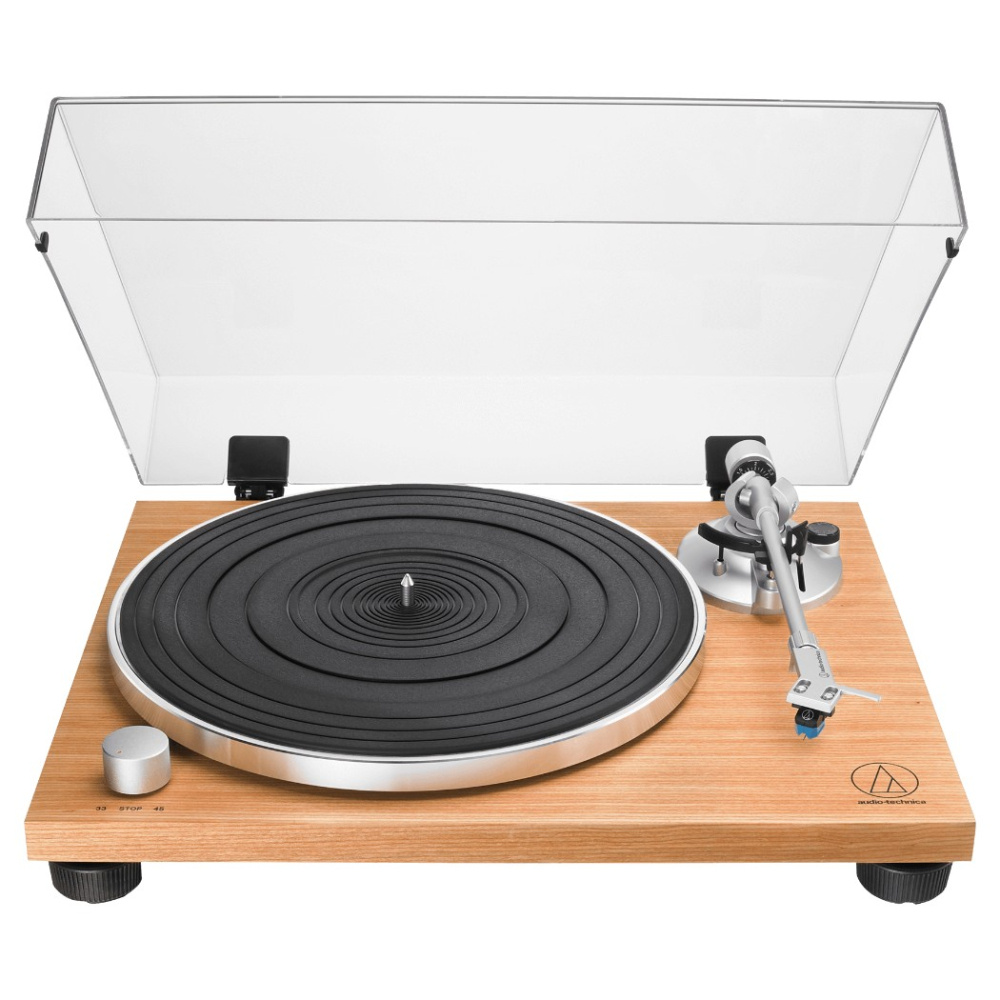 Audio Technica AT-LPW30TK Plattenspieler mit AT-VM95C-Tonabnehmer, Teak