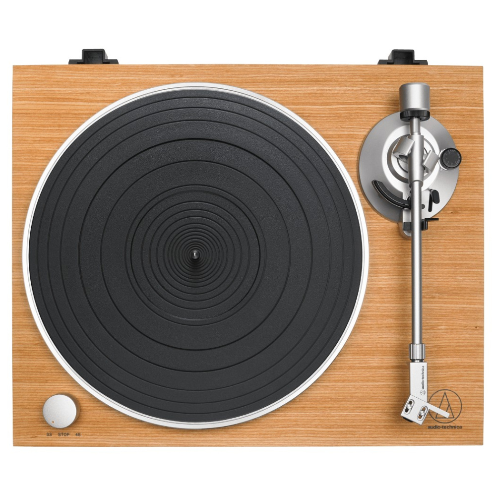 Audio Technica AT-LPW30TK Plattenspieler mit AT-VM95C-Tonabnehmer, Teak