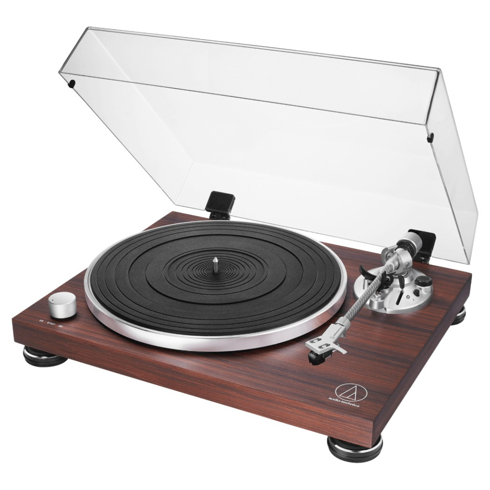 Audio-Technica AT-LPW50BT-RW Plattenspieler mit Bluetooth, Walnuss