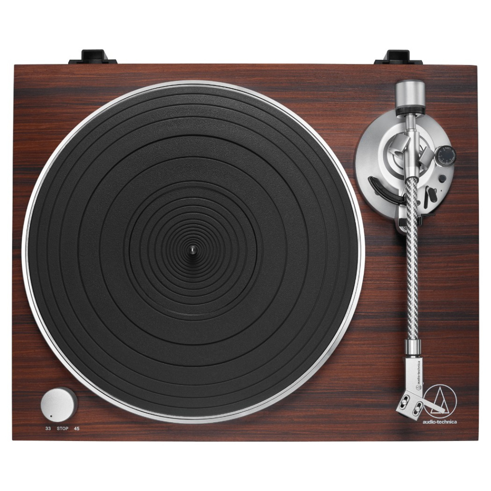 Audio-Technica AT-LPW50BT-RW Plattenspieler mit Bluetooth, Walnuss