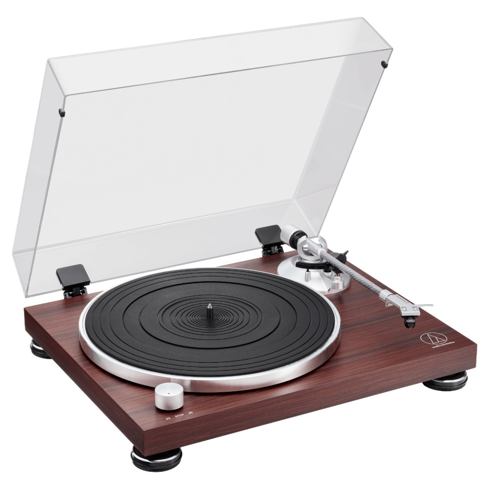 Audio-Technica AT-LPW50BT-RW Plattenspieler mit Bluetooth, Walnuss