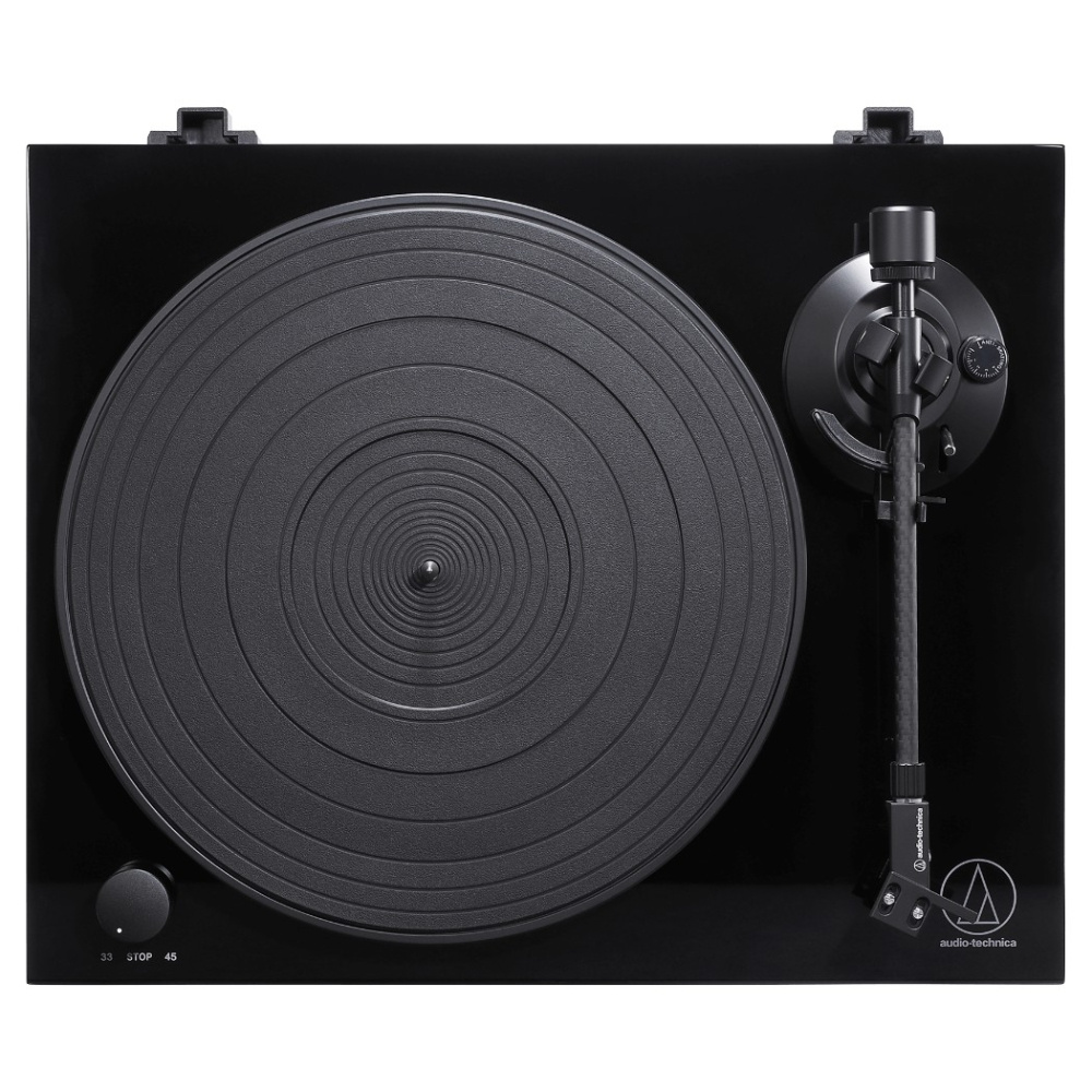 Audio-Technica AT-LPW50PB Plattenspieler mit AT-VM95E-Tonabnehmer, schwarz