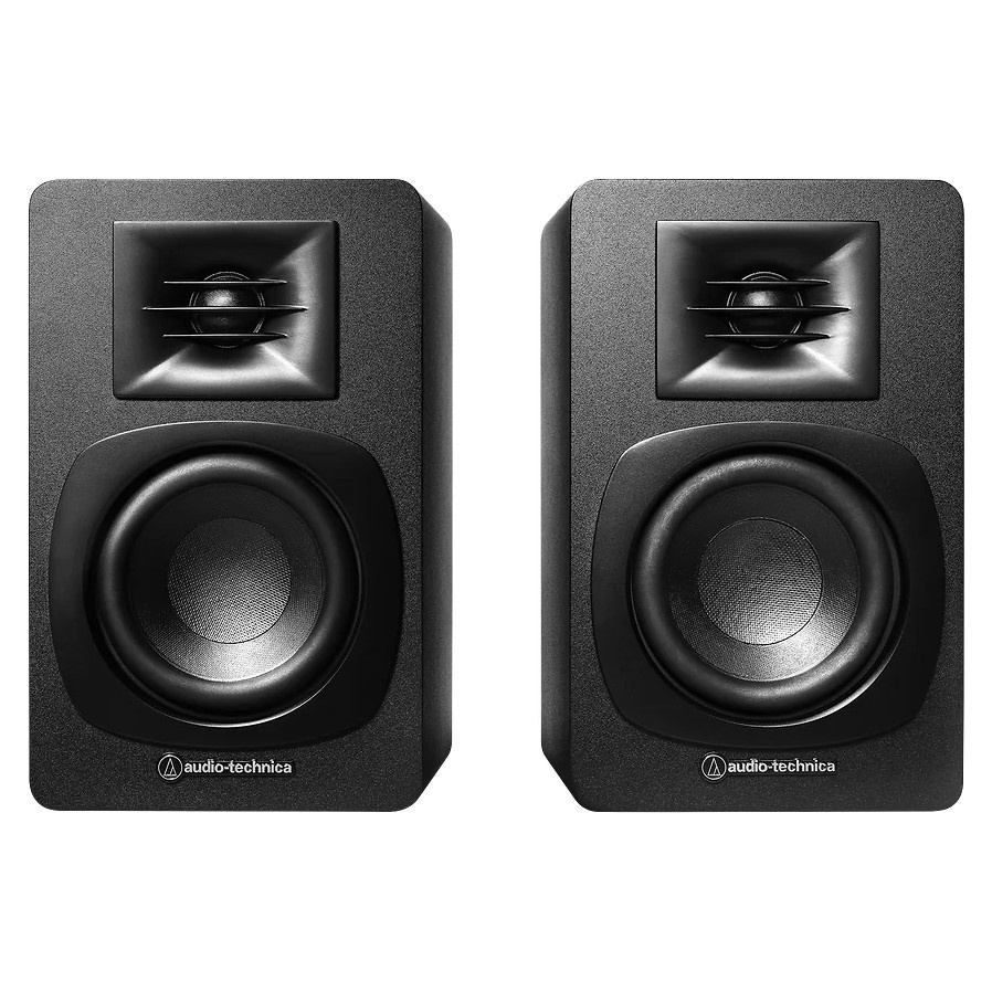 Audio Technica AT-SP3X aktive Stereolautsprecher, schwarzes Paar