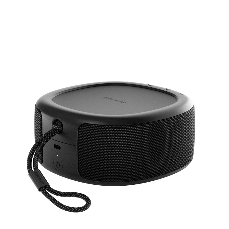 Urbanista Malibu Bluetooth-Lautsprecher mit Solarladung, Midnight Black