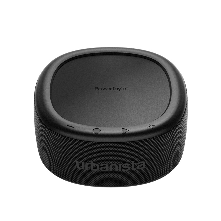 Urbanista Malibu Bluetooth-Lautsprecher mit Solarladung, Midnight Black
