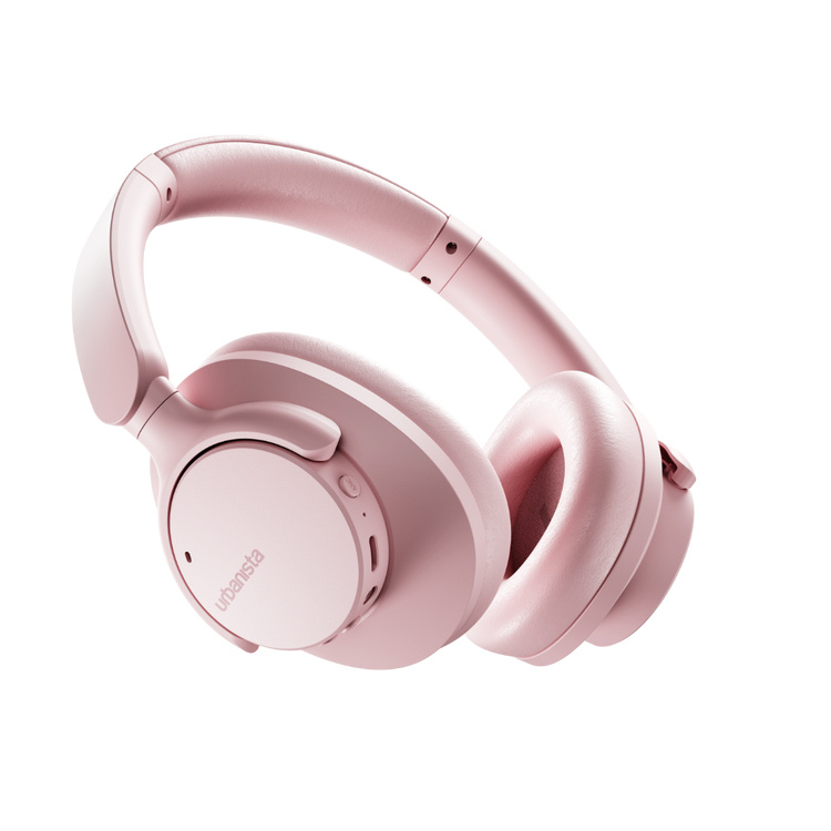 Urbanista Valencia kabellose Over-Ear-Kopfhörer mit Geräuschunterdrückung, Powder Pink