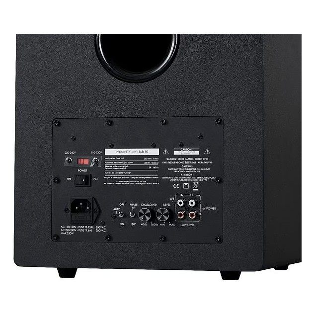 Elipson Classic Sub 10, aktiver Subwoofer, schwarz