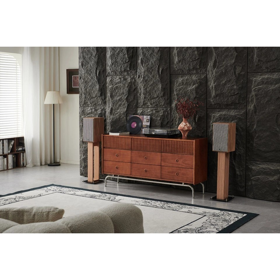 Elipson Heritage XLS7 retro-inspirierte Regallautsprecher, helles Eichenpaar