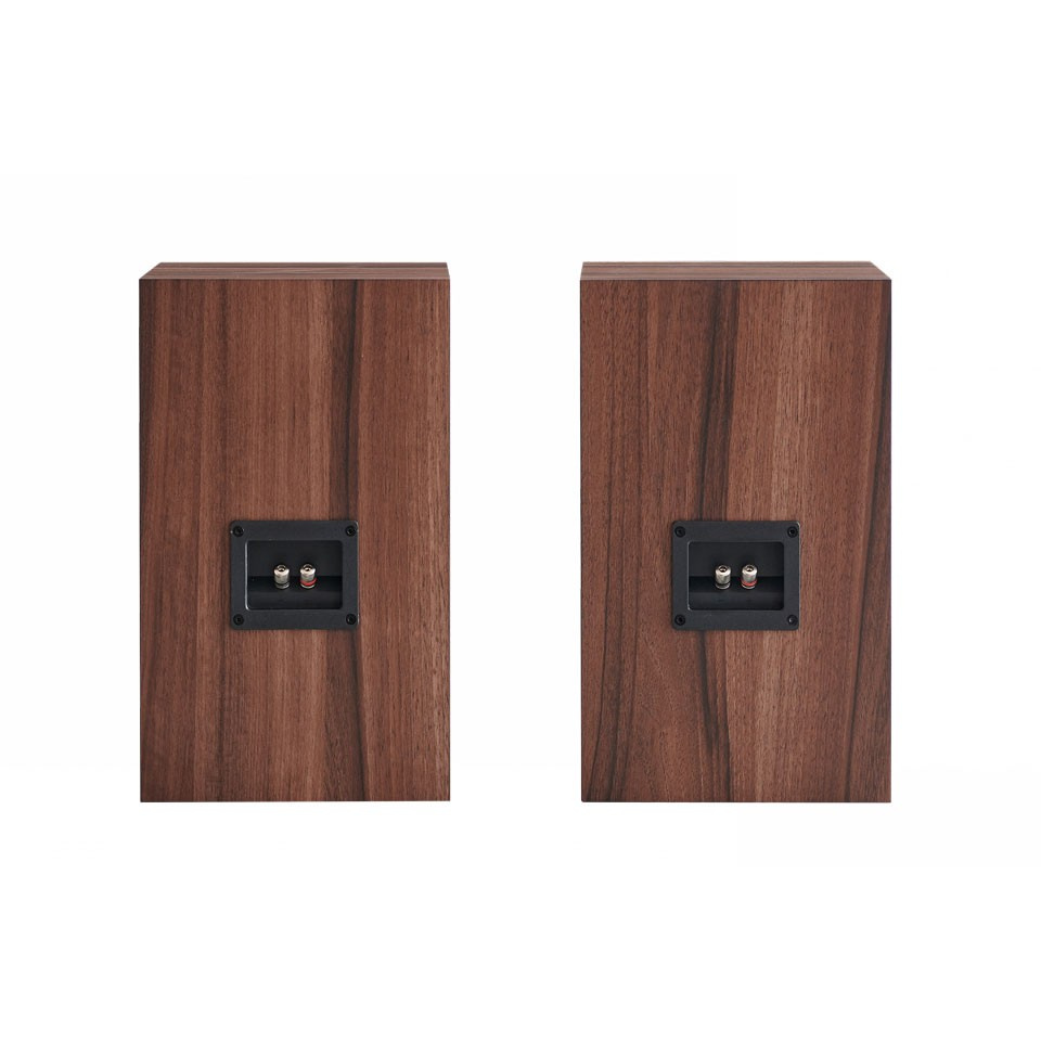 Elipson Heritage XLS7 retro-inspirierte Regallautsprecher, Walnuss, Paar