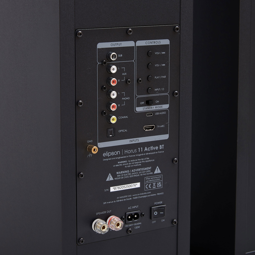 Elipson Horus 11F BT HDMI Black/Carbon, Paar