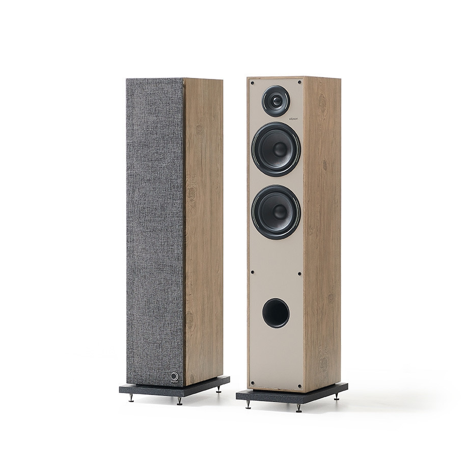 Elipson Horus 11F Standlautsprecher Light Wood/Beige, Paar