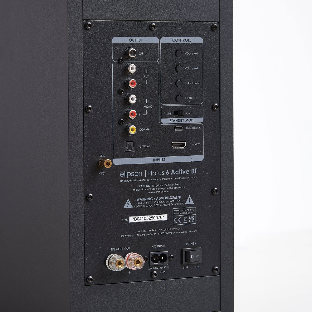Elipson Horus 6 Active BT Black/Carbon, Paar