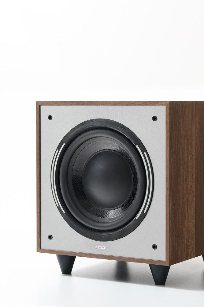 Elipson Horus 8S Walnut/Dark Grey, aktiver Subwoofer