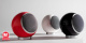 Elipson Planet M Kugellautsprecher, rotes Paar Elipson Planet M Kugellautsprecher, rotes Paar