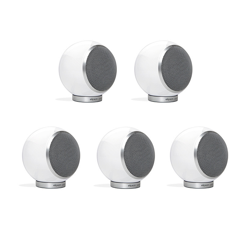Elipson Planet M Kugellautsprecher 5.0-Set weiß