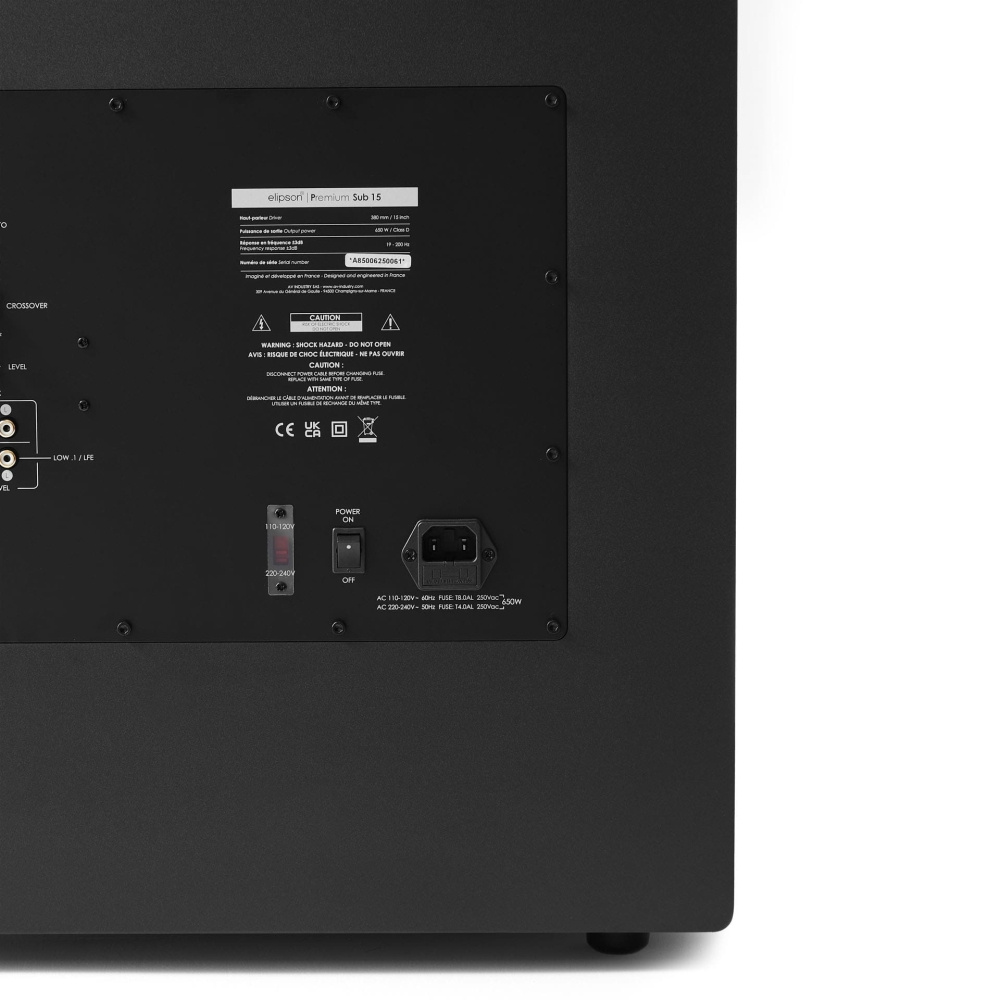 Elipson Premium Sub 15, schwarz