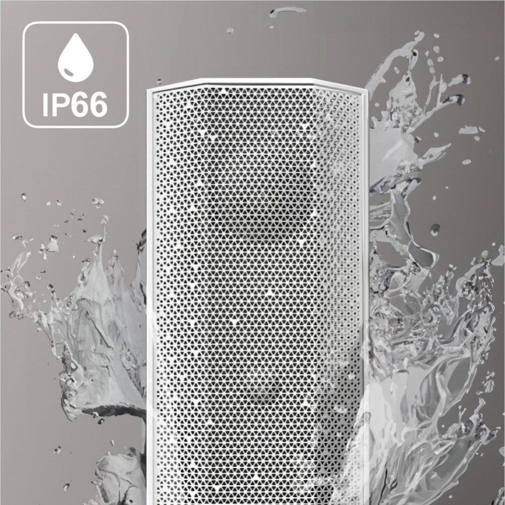 Lithe Audio iO1 Active, vielseitiger aktiver WLAN-Lautsprecher, weiß