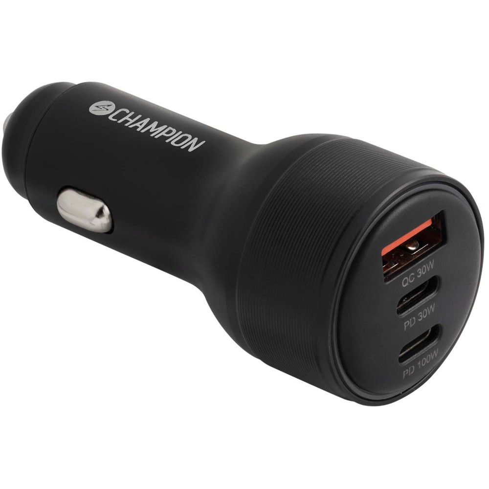 Champion Autoladegerät 130W 3-Port QC/PD, schwarz