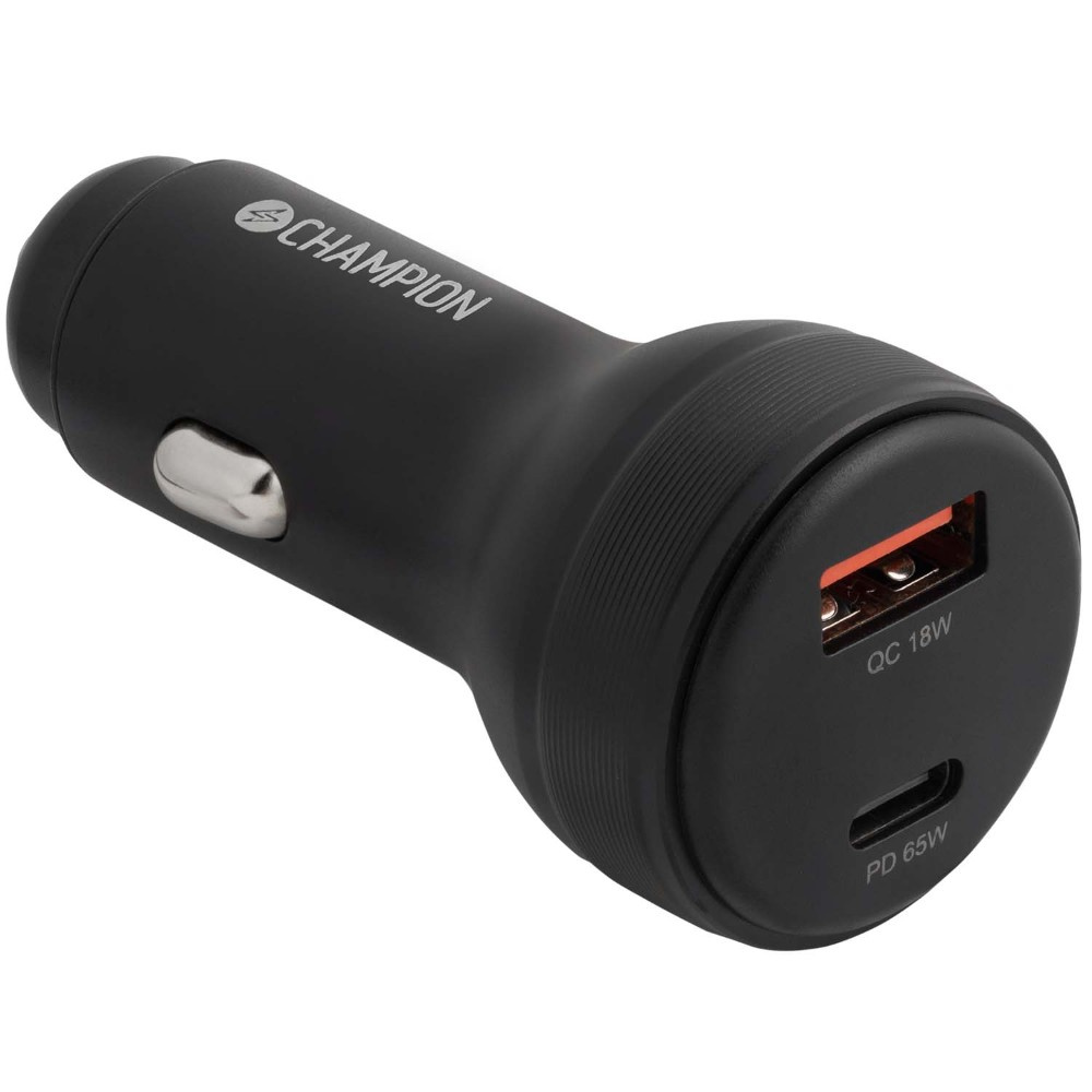Champion Autoladegerät 83W 2-Port QC/PD, schwarz