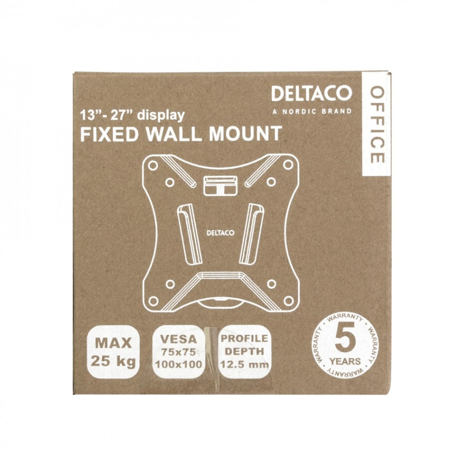 Deltaco ARM-0100 fester VESA-Wandhalter, Stück