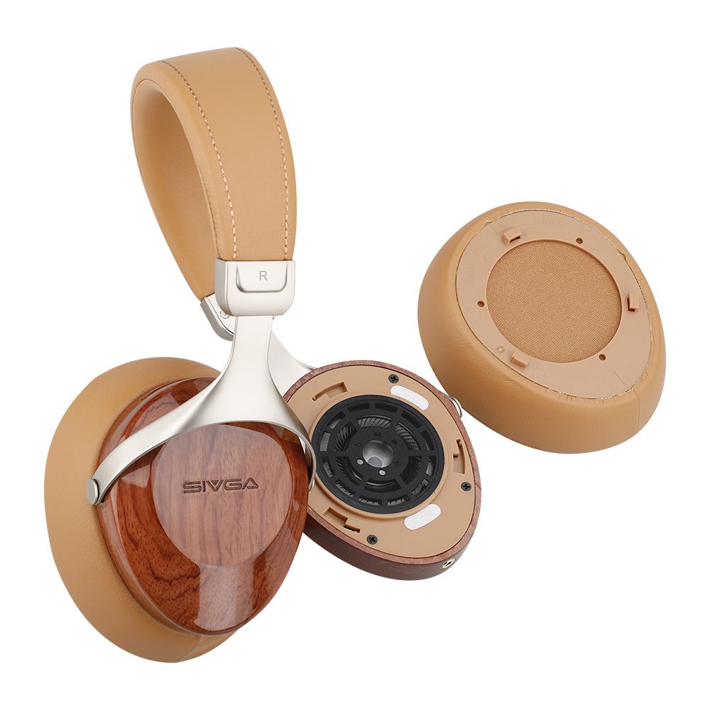 Sivga Robin SV021 geschlossene Over-Ear Hi-Fi-Kopfhörer, Palisander