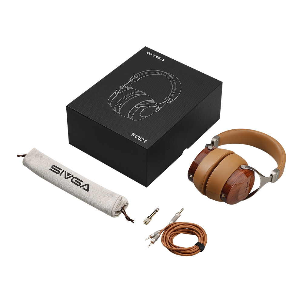 Sivga Robin SV021 geschlossene Over-Ear Hi-Fi-Kopfhörer, Palisander