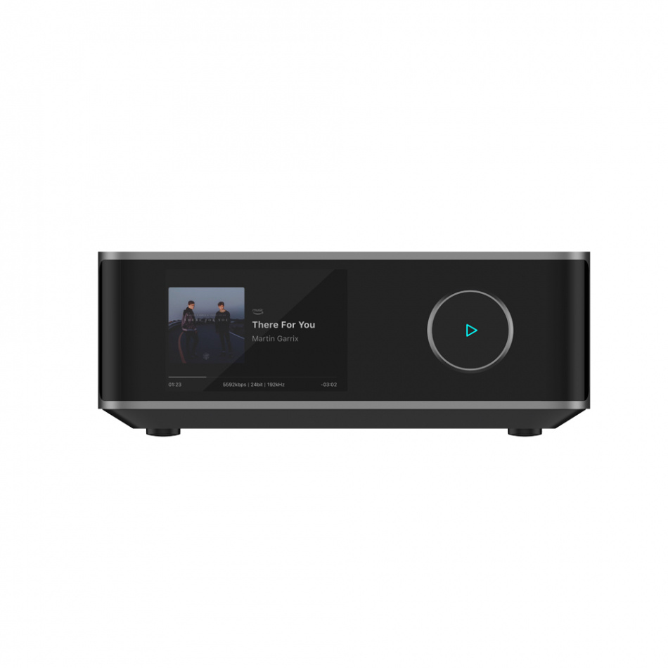 Wiim Amp Ultra Streaming-Verstärker mit HDMI ARC & Chromecast, dunkelgrau