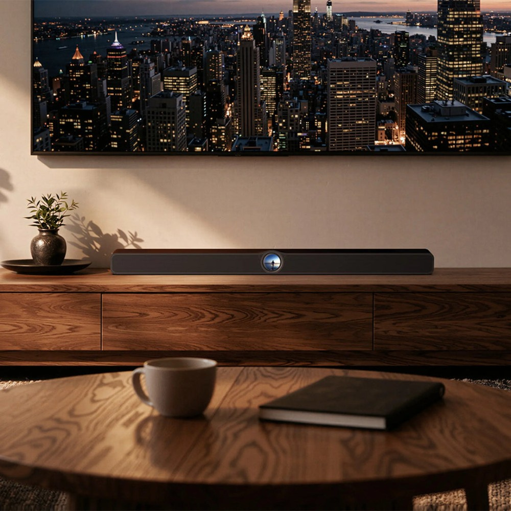 WiiM Bar smarte Soundbar mit Display, mattschwarz