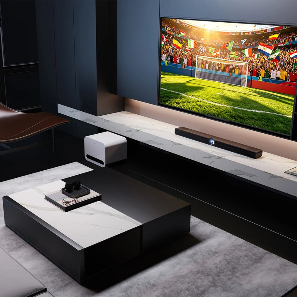 WiiM Bar smarte Soundbar mit Display, mattschwarz
