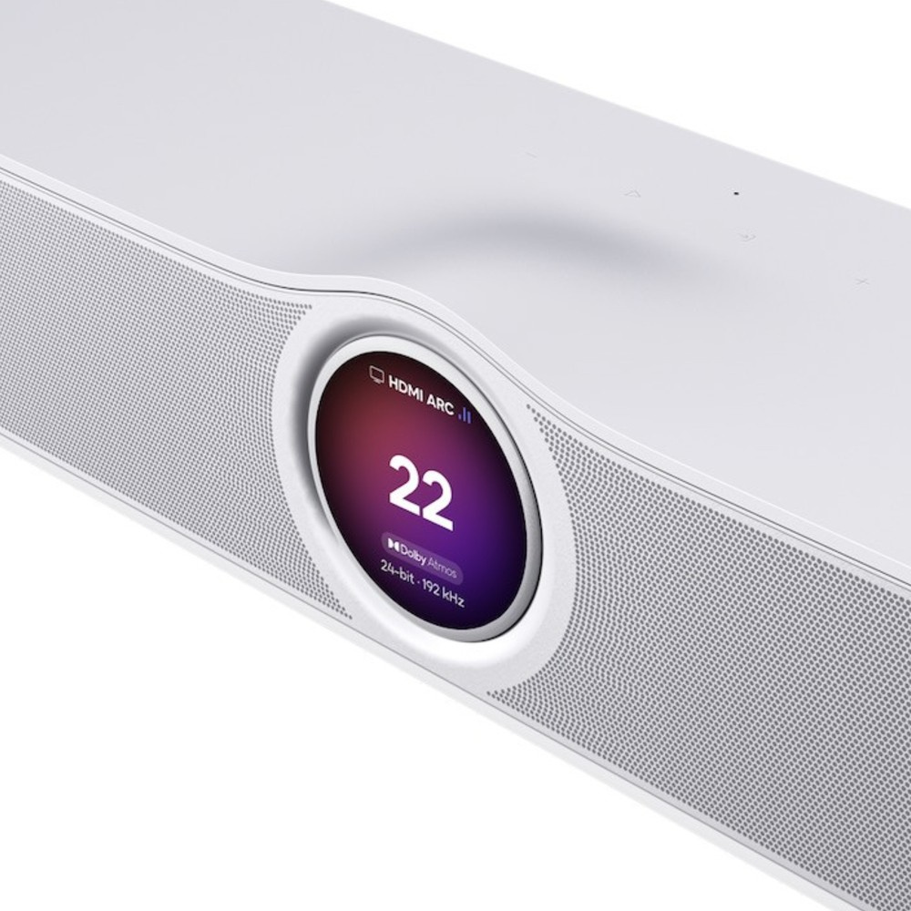 WiiM Bar Smart-Soundbar mit Display, mattweiß