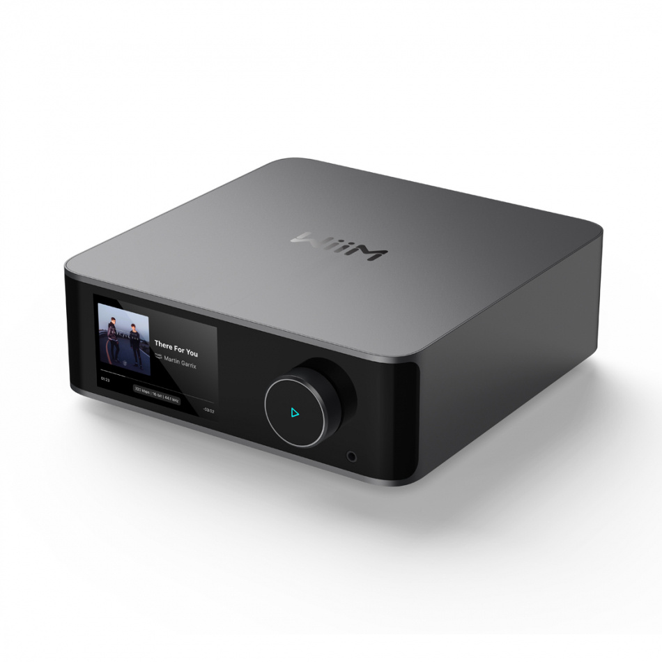WiiM Ultra Netzwerkplayer mit HDMI ARC, Touchscreen & Chromecast, dunkelgrau