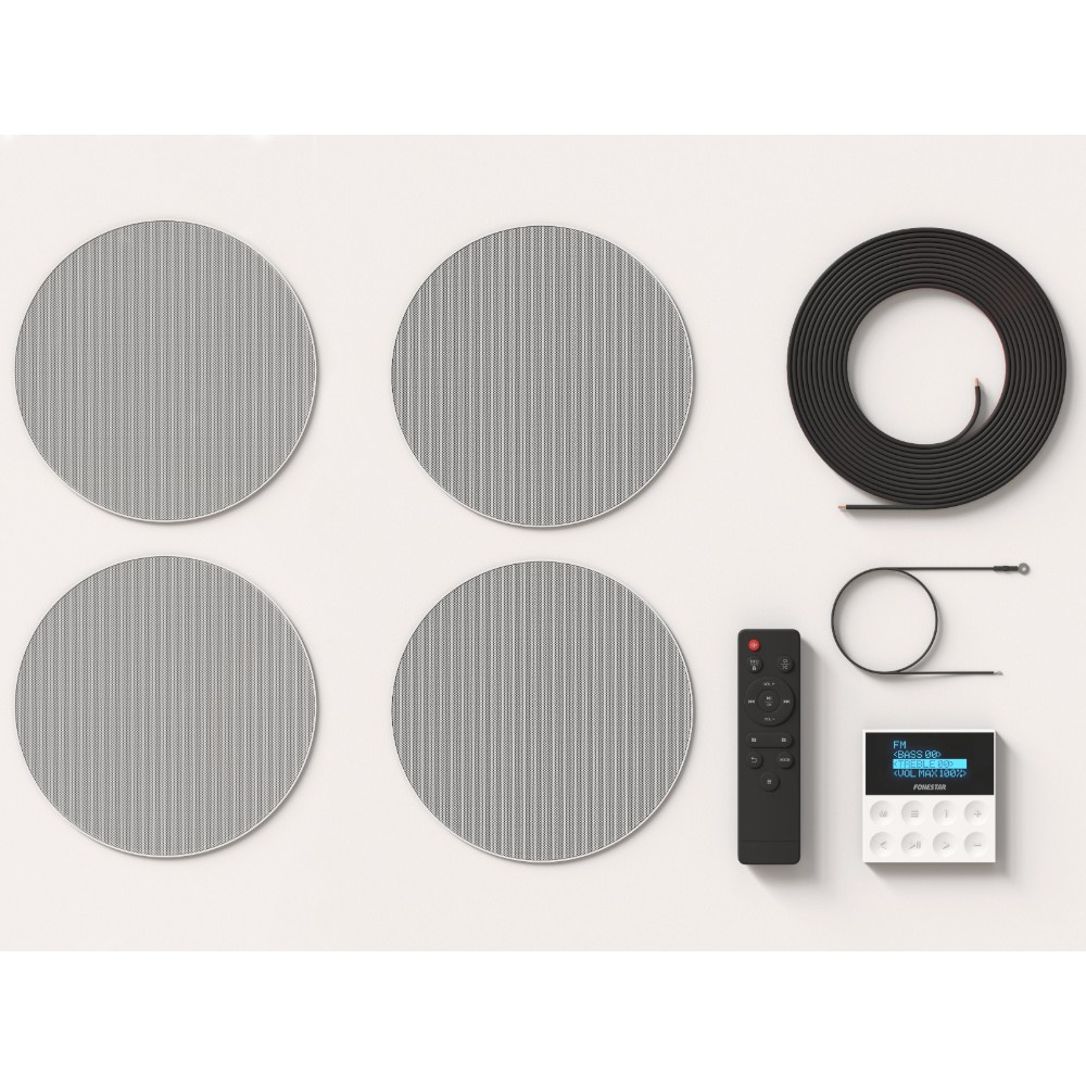 Fonestar KS-WALL-4, Wandverstärker mit vier Deckenlautsprechern