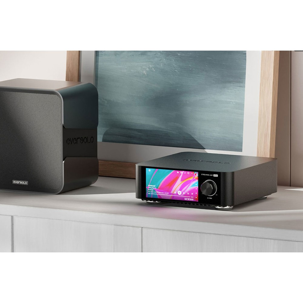 Eversolo Play CD kompakter Streaming-Verstärker mit CD-Player, schwarz