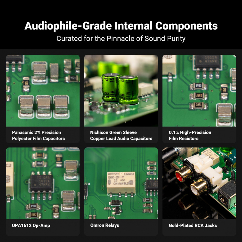 Fosi Audio Box X5, RIAA mit Unterstützung für MM und MC