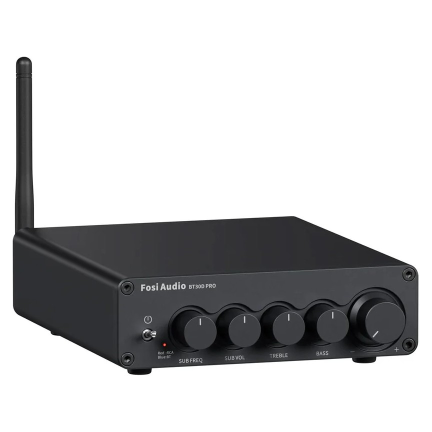 Fosi Audio BT30D, Stereo-Verstärker mit Bluetooth & 48V-Netzteil