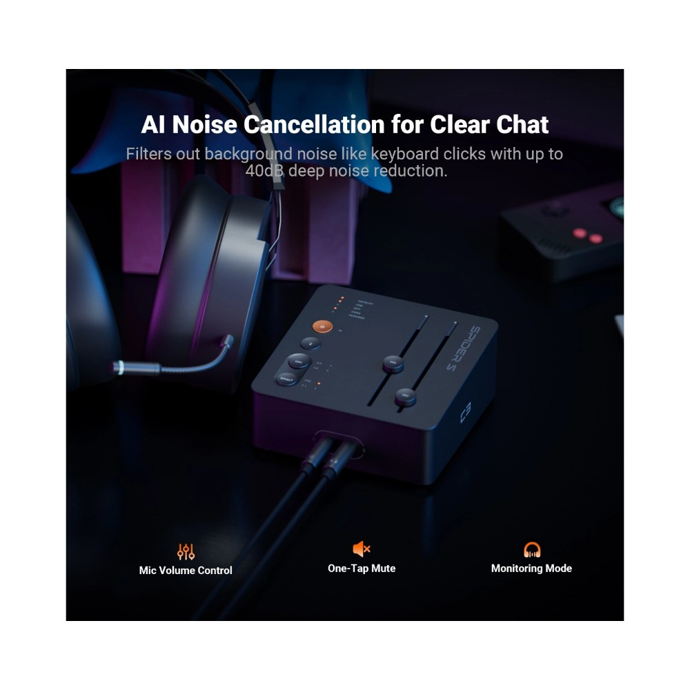 Fosi Audio C3 Gaming-Kopfhörerverstärker mit DAC
